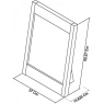 Bentley Designs Bentley Designs Rimini Aged Oak & Weathered Oak Vanity Mirror