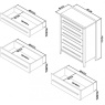Bentley Designs Bentley Designs Rimini Aged Oak & Weathered Oak 5 Drawer Chest