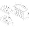 Bentley Designs Bentley Designs Rimini Aged Oak & Weathered Oak 3 Drawer Chest