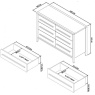Bentley Designs Bentley Designs Rimini Aged Oak & Weathered Oak 6 Drawer Chest
