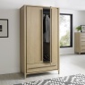 Bentley Designs Rimini Aged Oak & Weathered Oak Double Wardrobe