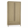 Bentley Designs Rimini Aged Oak & Weathered Oak Double Wardrobe