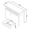 Bentley Designs Bentley Designs Rimini Aged Oak & Weathered Oak Dressing Table