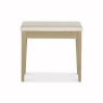 Bentley Designs Bentley Designs Rimini Aged Oak & Weathered Oak Stool - Ivory Bonded Leather