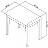 Bentley Designs Bentley Designs Rimini Aged Oak & Weathered Oak Stool - Ivory Bonded Leather