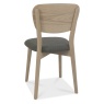 Bentley Designs Bentley Designs Dansk Scandi Oak Veneer Back Chair - Cold Steel Fabric (PAIR)