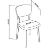 Bentley Designs Bentley Designs Dansk Scandi Oak Veneer Back Chair - Cold Steel Fabric (PAIR)