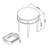 Bentley Designs Bentley Designs Dansk Scandi Oak Lamp Table With Drawer
