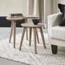 Bentley Designs Dansk Scandi Oak Nest Of Lamp Tables