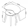 Bentley Designs Bentley Designs Dansk Scandi Oak Nest Of Lamp Tables