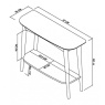 Bentley Designs Bentley Designs Dansk Scandi Oak Console Table With Shelf