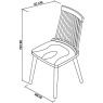 Bentley Designs Bentley Designs Spindle Chair - Dark Grey (PAIR)