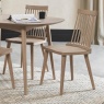 Bentley Designs Dansk Scandi Oak 4 Seater Table & 4 Spindle Chairs in Scandi Oak