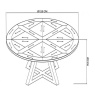 Bentley Designs Indus Rustic Oak Circular Dining Table