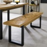 Bentley Designs Bentley Designs Indus Rustic Oak Bench