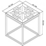 Bentley Designs Bentley Designs Indus Rustic Oak Lamp Table