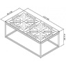 Bentley Designs Indus Rustic Oak Coffee Table