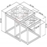Bentley Designs Bentley Designs Indus Rustic Oak Nest Of Tables