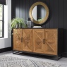 Bentley Designs Bentley Designs Indus Rustic Oak & Peppercorn Wide Sideboard