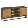 Bentley Designs Indus Rustic Oak & Peppercorn Entertainment Unit