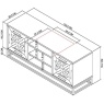 Bentley Designs Bentley Designs Indus Rustic Oak & Peppercorn Entertainment Unit