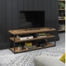 Bentley Designs Indus Rustic Oak Open Entertainment Unit