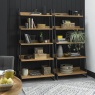 Bentley Designs Indus Rustic Oak Open Display Unit