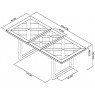 Bentley Designs Bentley Designs Indus Rustic Oak Bentley Designs Indus Rustic Oak 4-6 Dining Table & 4 Bentley Desig