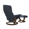 Stressless Stressless Mayfair Chair and Stool - Calido Blue Fabric - Express Delivery!