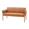 Gallery Gallery Stratford 2 Seater Sofa Brown Leather