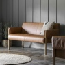 Gallery Gallery Stratford 2 Seater Sofa Brown Leather