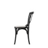 Gallery Gallery Cafe Chair Black Linen (PAIR)