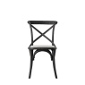 Gallery Gallery Cafe Chair Black Linen (PAIR)