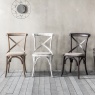 Gallery Gallery Cafe Chair White Linen (PAIR)