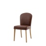 Gallery Gallery Hinton Dining Chair Brown Leather (PAIR)