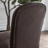 Gallery Gallery Hinton Dining Chair Brown Leather (PAIR)