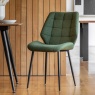 Gallery Manford Dining Chair Bottle Green (PAIR)