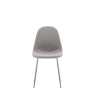 Gallery Gallery Millican Dining Chair Chrome / Light Grey (PAIR)