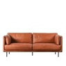 Gallery Wigmore Sofa Brown Leather