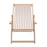 Brentham Deck Chair Clay Stripe