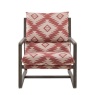 Gallery Direct Burela Lounge Chair Mira Aztec upholstered accent chair with ash wood frame