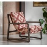 Gallery Direct Burela Lounge Chair Mira Aztec in patterned fabric with solid ash wood frame