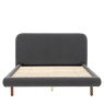 Gallery Gallery Rabley 5' King Size Bed Charcoal