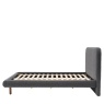 Gallery Gallery Rabley 5' King Size Bed Charcoal
