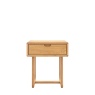 Gallery Craft 1 Drawer Bedside Natural