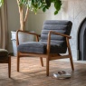 Gallery Direct Datsun Chair Charcoal Boucle