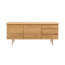 Gallery Madrid 2 Door 3 Drawer Sideboard Oak
