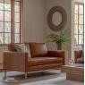 Gallery Direct Osborne 2 Seater Sofa Vintage Brown Leather