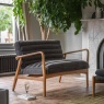 Gallery Direct Datsun 2 Seater Sofa Charcoal Boucle