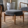 Gallery Direct Datsun Footstool Charcoal Boucle